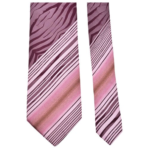 Pre-owned Roberto Cavalli Silk Tie In Purple
