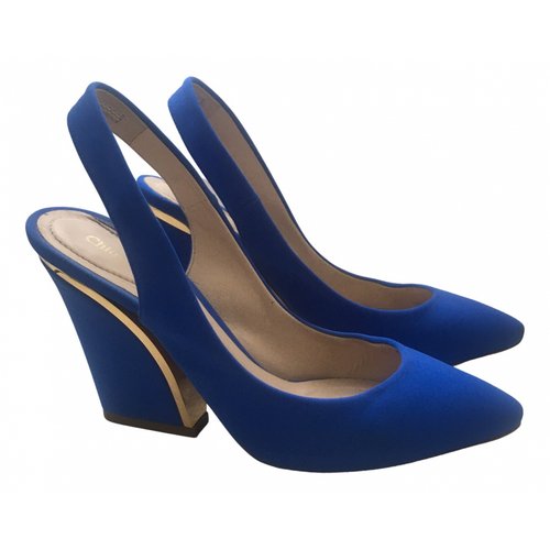 Pre-owned Chloé Cloth Sandals In Blue