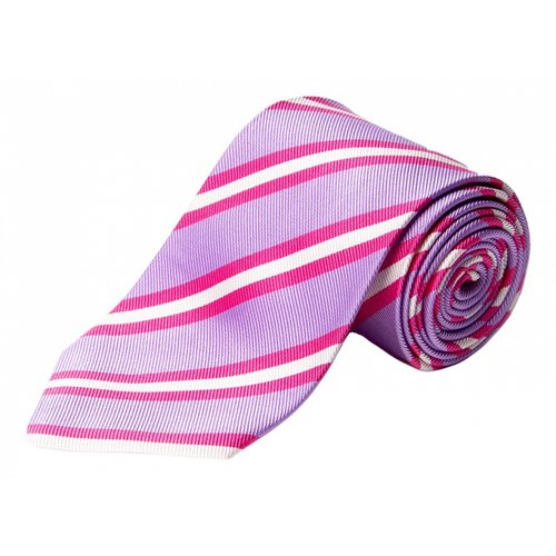 Pre-owned Etro Silk Tie In Pink