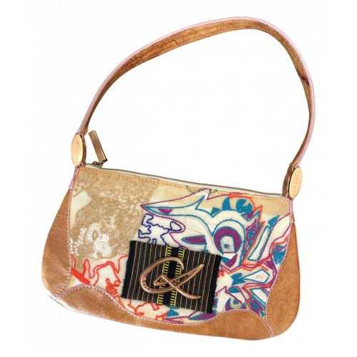 Pre-owned Christian Lacroix Leather Mini Bag In Camel