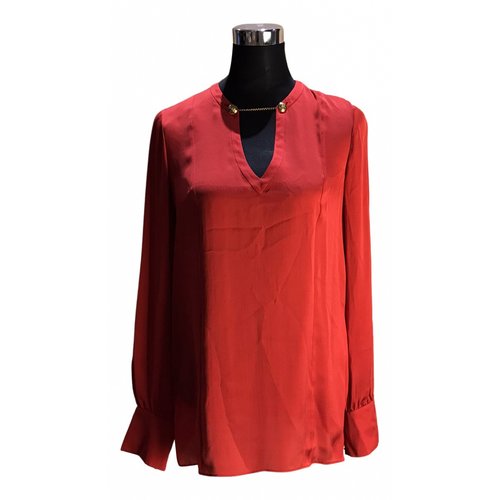 Pre-owned Emilio Pucci Silk Blouse In Red