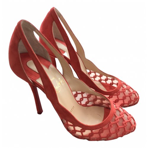 Pre-owned Christian Louboutin Sandals In Orange