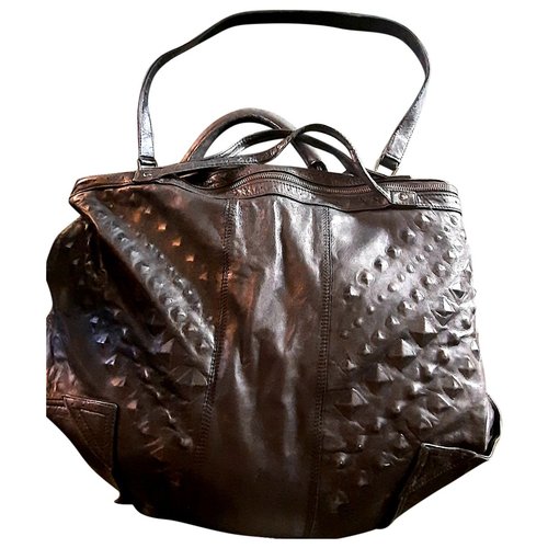 Pre-owned Cynthia Vincent Leather Tote In Black