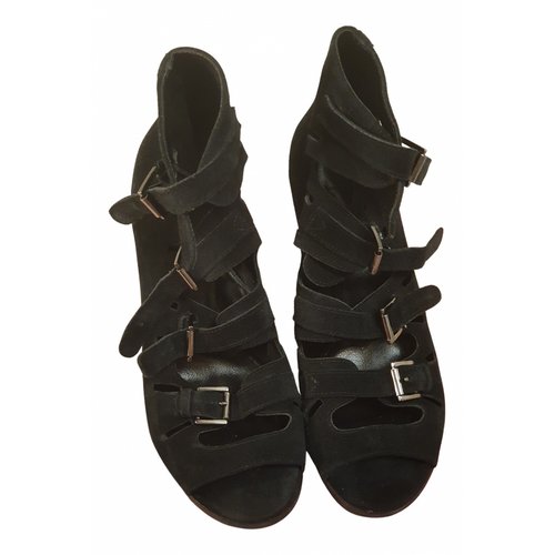 Pre-owned Surface To Air Sandals In Black