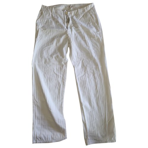 Pre-owned P.a.r.o.s.h Trousers In White