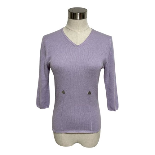 Pre-owned Chanel Cashmere Sweatshirt In Purple