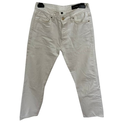 Pre-owned Goldsign Straight Jeans In White