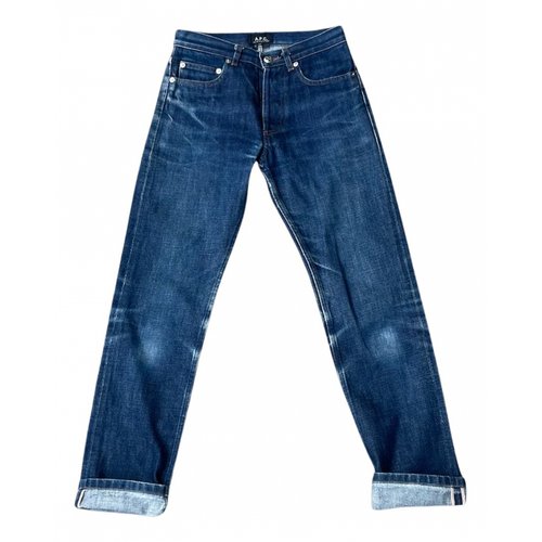 Pre-owned Apc Slim Jean In Blue