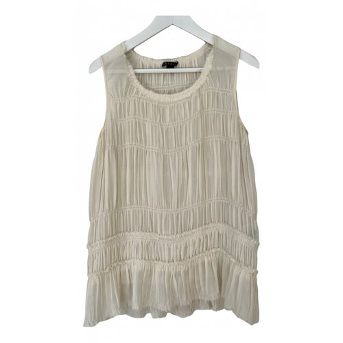 Pre-owned Theory Silk Tunic In White