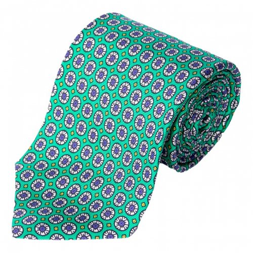 Pre-owned Ralph Lauren Silk Tie In Green