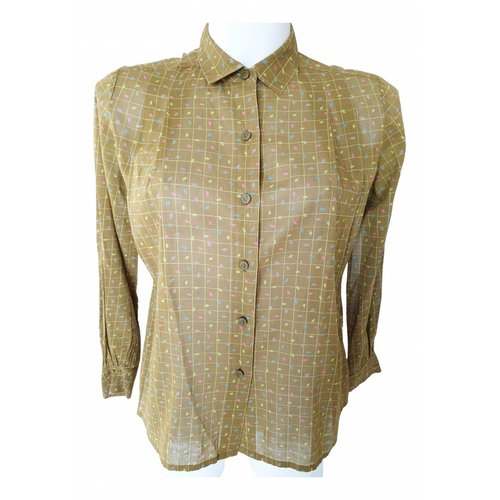 Pre-owned Dior Blouse In Khaki