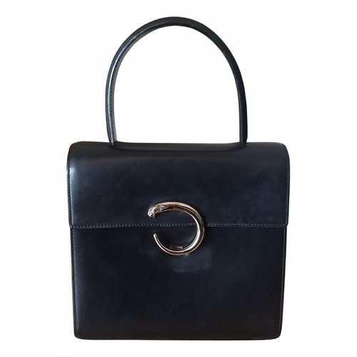 Pre-owned Cartier Leather Tote In Black