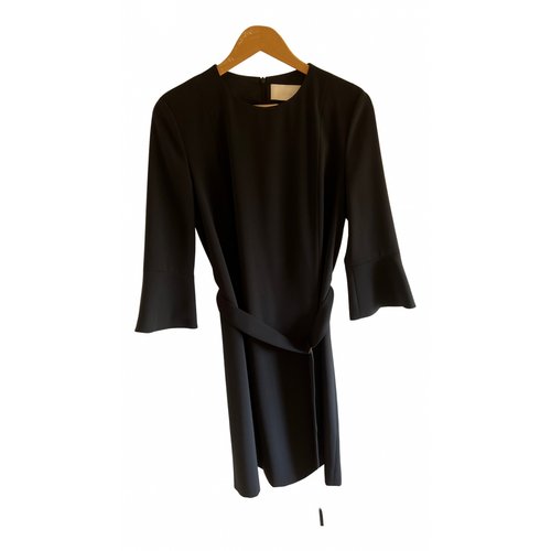 Pre-owned Hugo Boss Mid-length Dress In Black