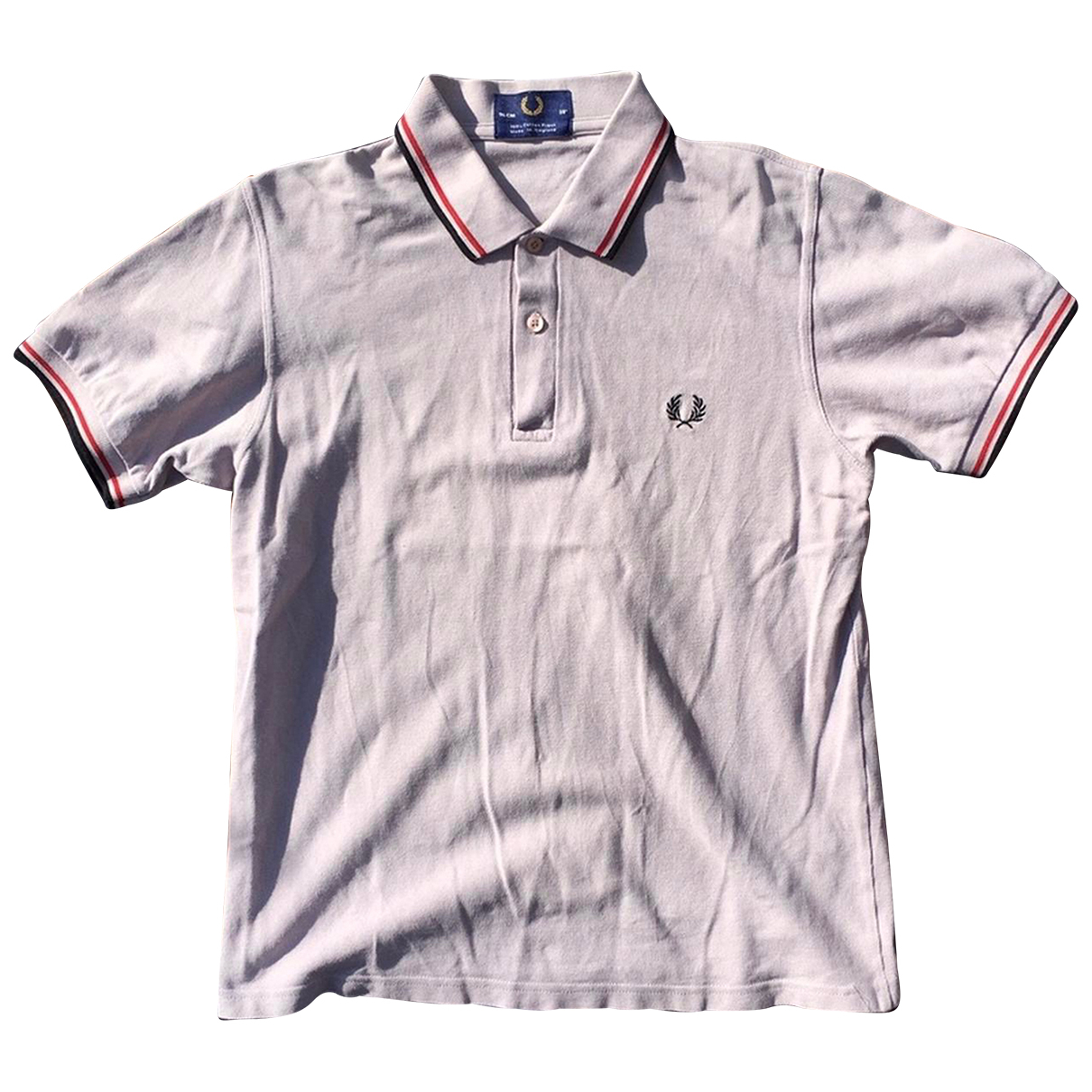Pre-owned Fred Perry Polo Shirt In Grey 