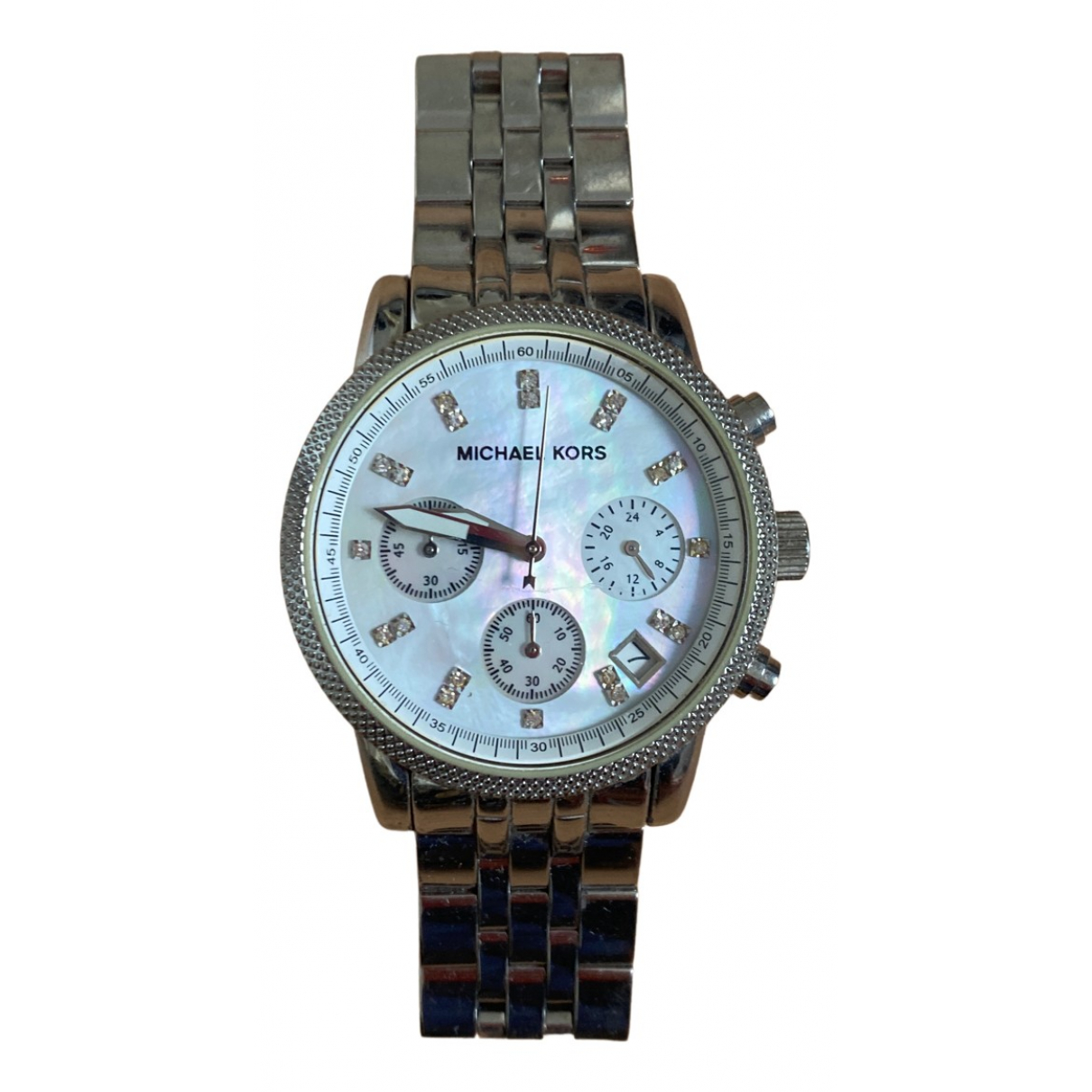 Pre-owned Michael Kors Watch In Silver 