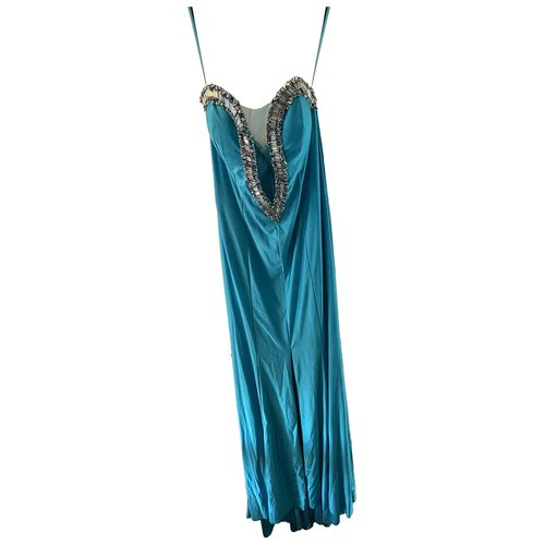 Pre-owned Alberto Makali Dress In Turquoise