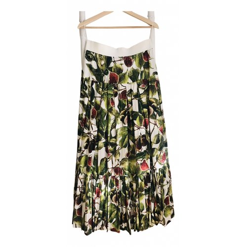 Pre-owned Dolce & Gabbana Maxi Skirt In Green