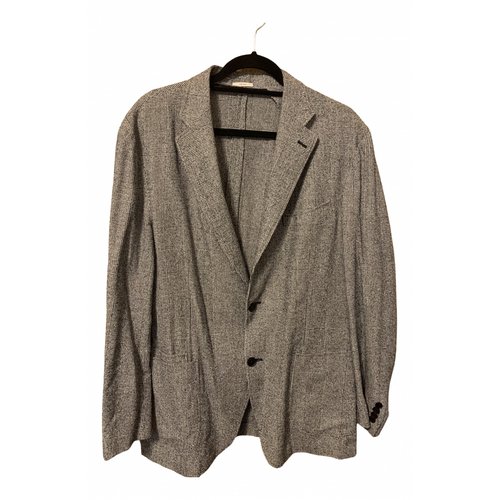 Pre-owned Luciano Barbera Coat In Grey