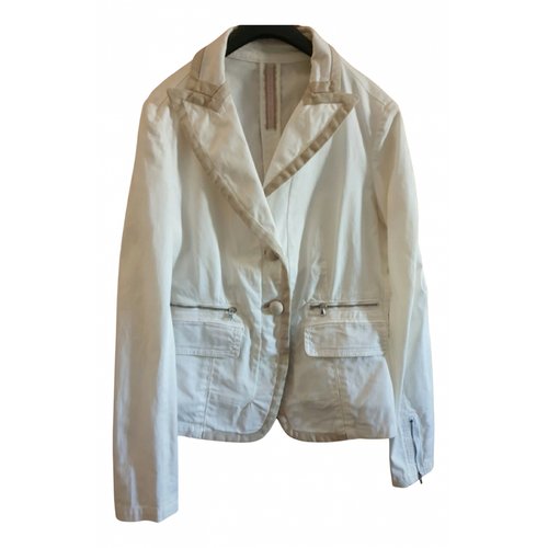 Pre-owned Max Mara Short Vest In White