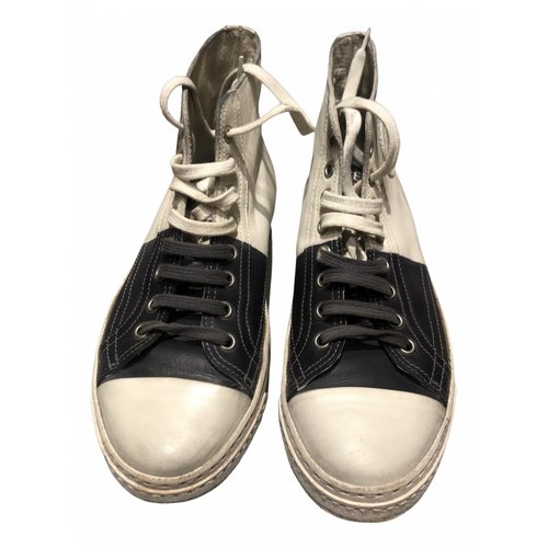 Pre-owned Officine Creative Leather Trainers In White