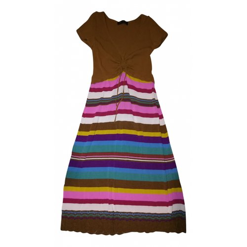 Pre-owned Bruno Manetti Mid-length Dress In Multicolour