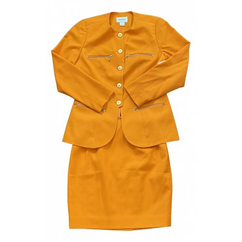 Pre-owned Emanuel Ungaro Wool Suit Jacket In Orange