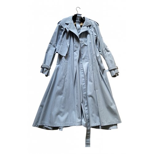 Pre-owned Celine Trench Coat In Blue | ModeSens