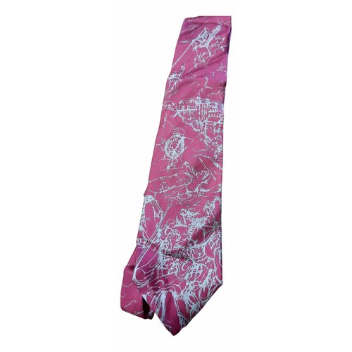 Pre-owned Piero Guidi Silk Tie In Pink