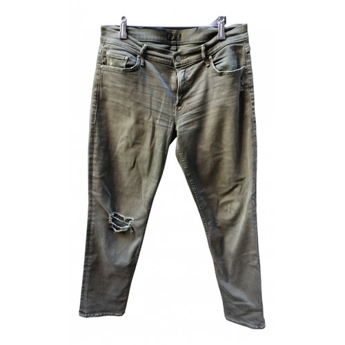 Pre-owned Mother Mcarot Pants In Green