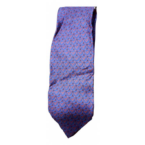 Pre-owned Piero Guidi Silk Tie In Purple