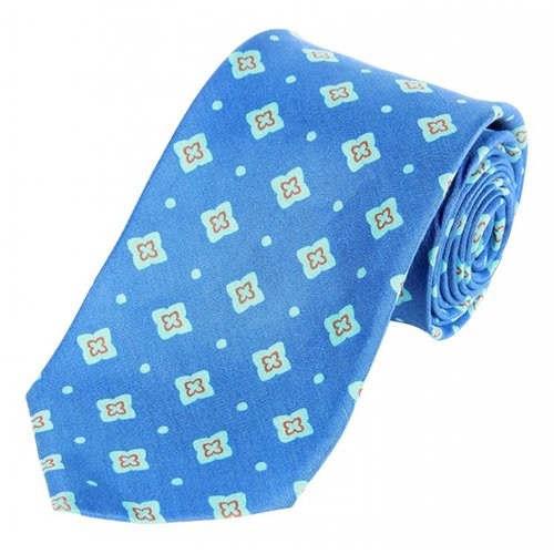 Pre-owned Kiton Silk Tie In Blue