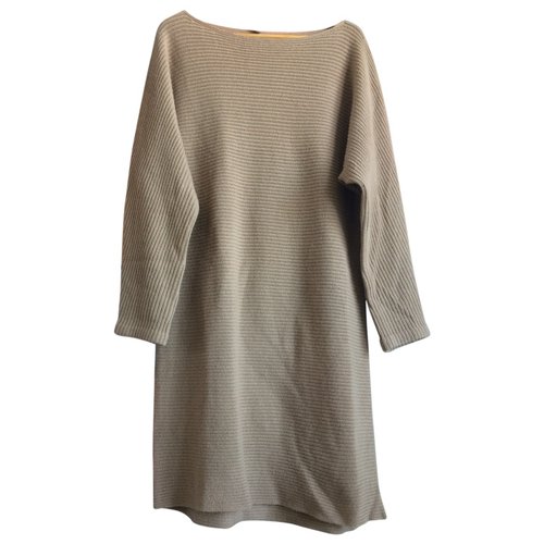 Pre-owned Ralph Lauren Cashmere Mid-length Dress In Beige