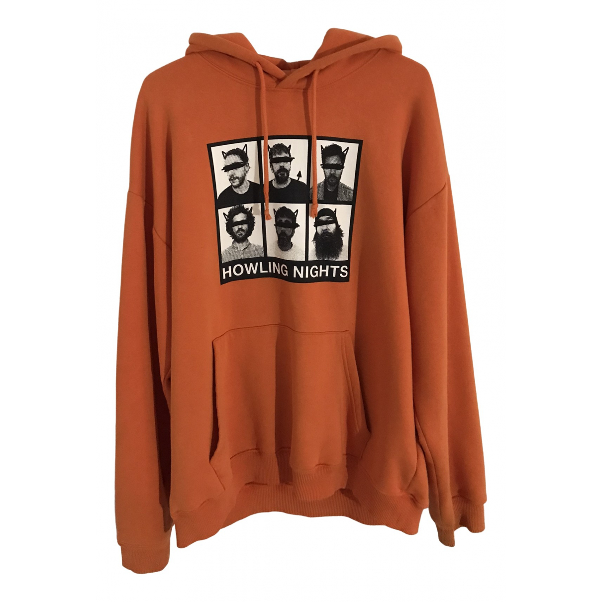 pull and bear orange sweatshirt