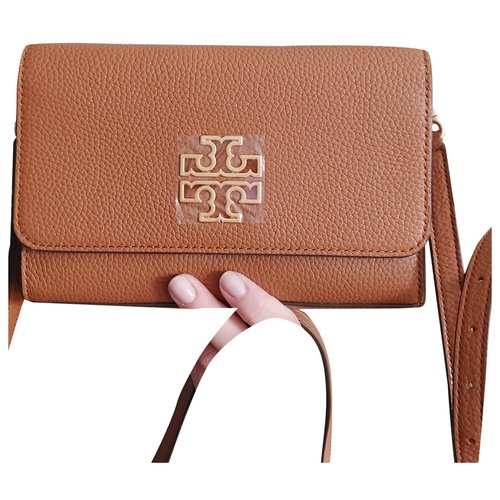 Pre-owned Tory Burch Leather Crossbody Bag In Camel | ModeSens