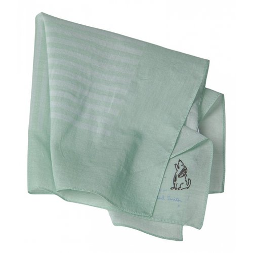 Pre-owned Paul Smith Scarf & Pocket Square In Green