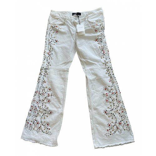 Pre-owned Isabel Marant Bootcut Jeans In White