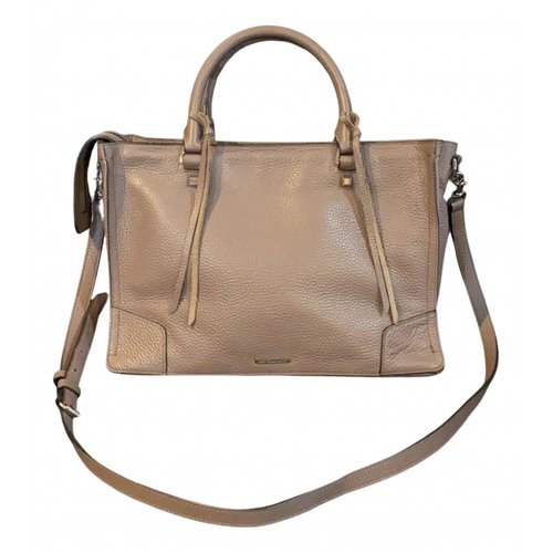 Pre-owned Rebecca Minkoff Leather Handbag In Beige