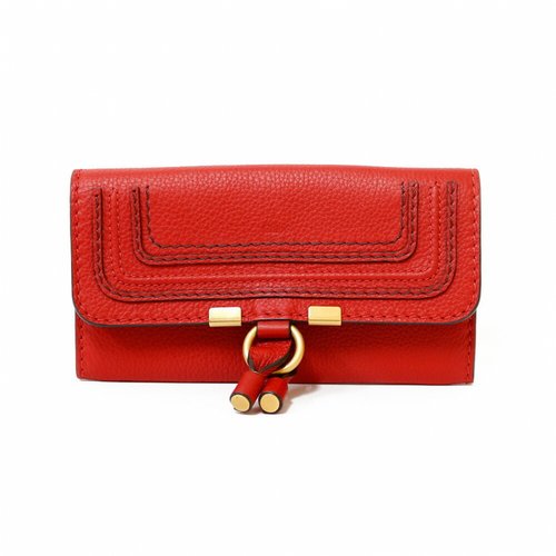 Pre-owned Chloé Leather Wallet In Red