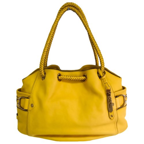 Pre-owned Cole Haan Leather Handbag In Yellow