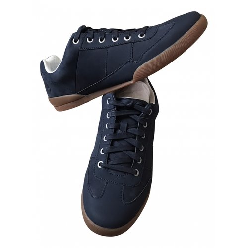 Pre-owned Timberland Leather Low Trainers In Blue