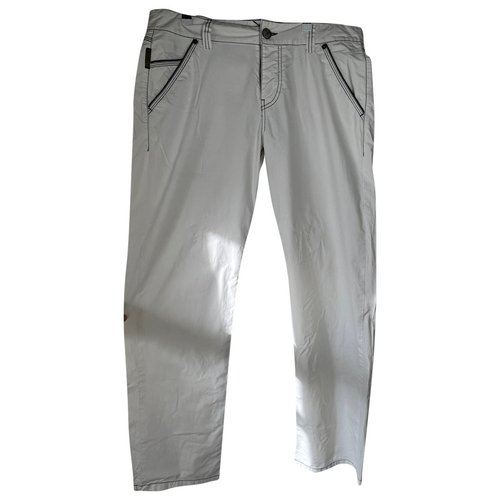 Pre-owned Armani Jeans Straight Jeans In White
