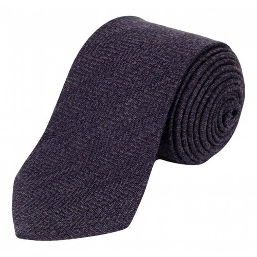 Pre-owned Z Zegna Wool Tie In Grey