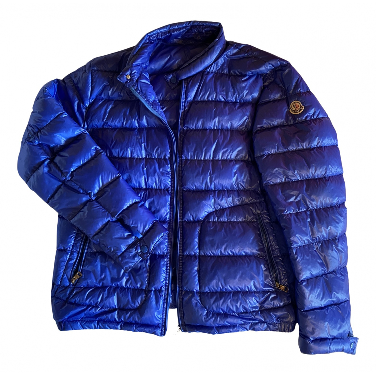 Pre-owned Moncler Coat In Blue | ModeSens