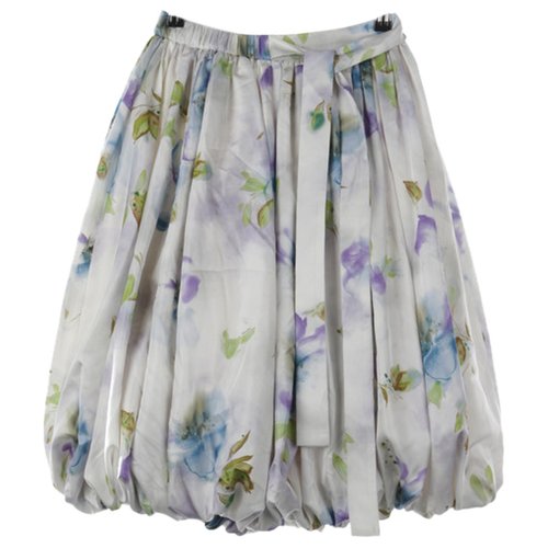 Pre-owned Prada Silk Skirt In Multicolour