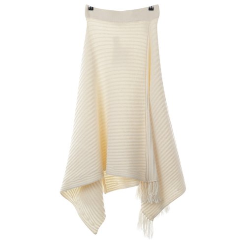Pre-owned The Row Cashmere Skirt In White