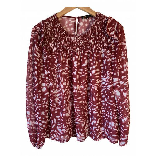 Pre-owned Maje Shirt In Burgundy