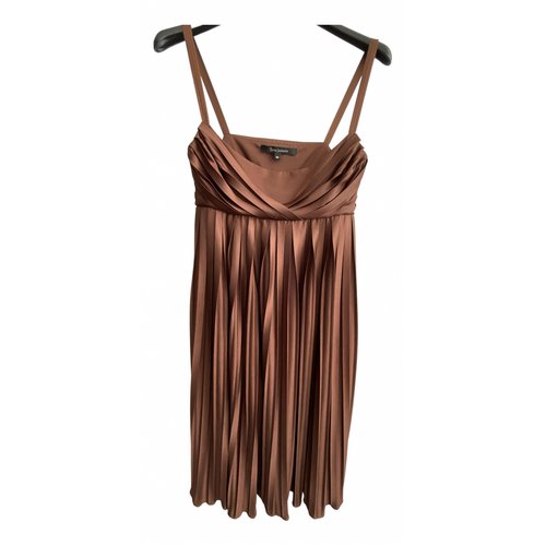 Pre-owned Tara Jarmon Mid-length Dress In Brown