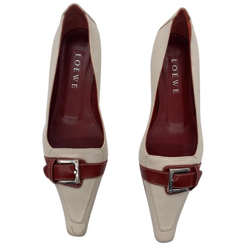 Pre-owned Loewe Cloth Ballet Flats In Multicolour