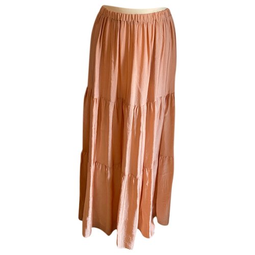 Pre-owned Roberto Collina Maxi Skirt In Pink