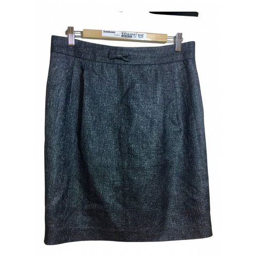 Pre-owned By Malene Birger Wool Mid-length Skirt In Metallic